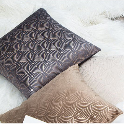 Dekoračná obliečka - AGNES čierno zlatá